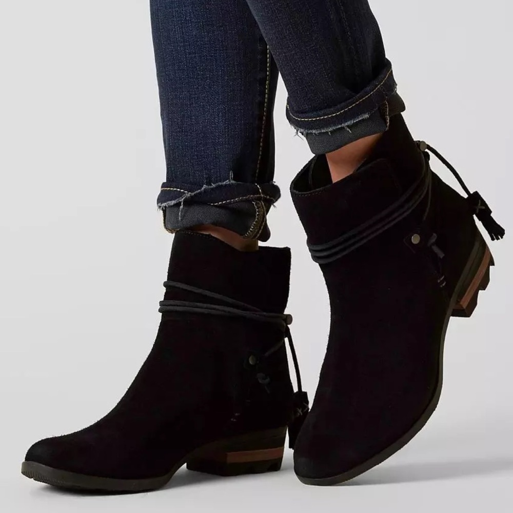 Sorel Black Ankle Boots